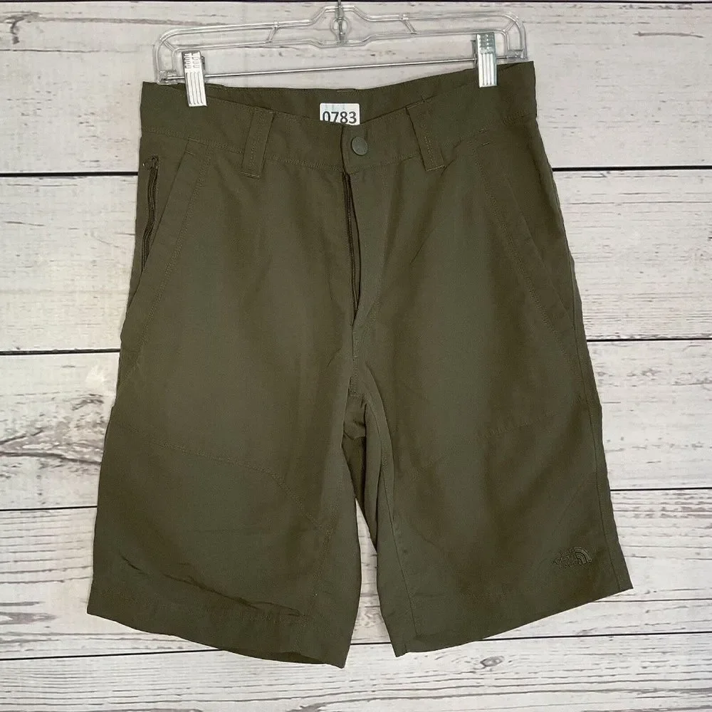 The North Face Mens Green/Brown Lightweight Outdoors/Hiking‎ Cargo Shorts  30/M